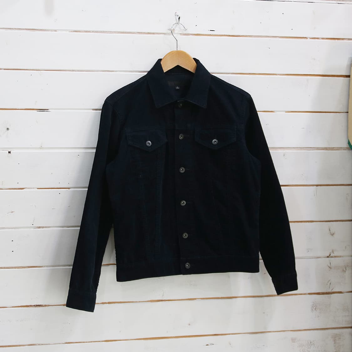 (착용컷) 유니클로 코듀로이 트러커 자켓 (남성용 95) 상품이미지1