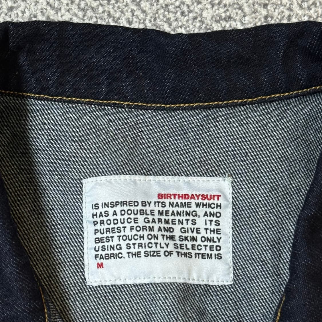 Birthdaysuit 벌스데이수트 데님 자켓 M 상품이미지5