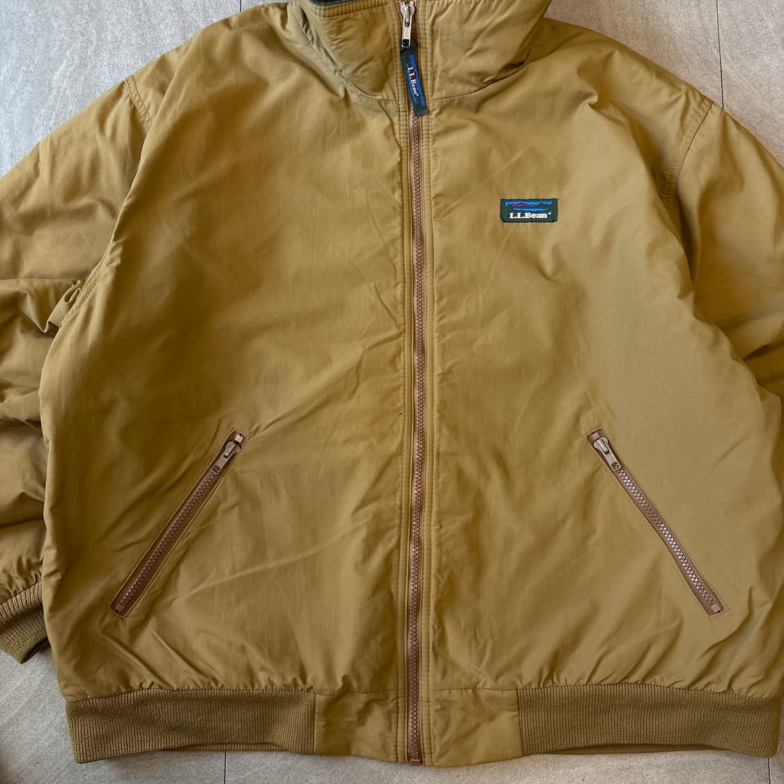 90년대 생산 llbean 엘엘빈 브라운 웜업 자켓  상품이미지2