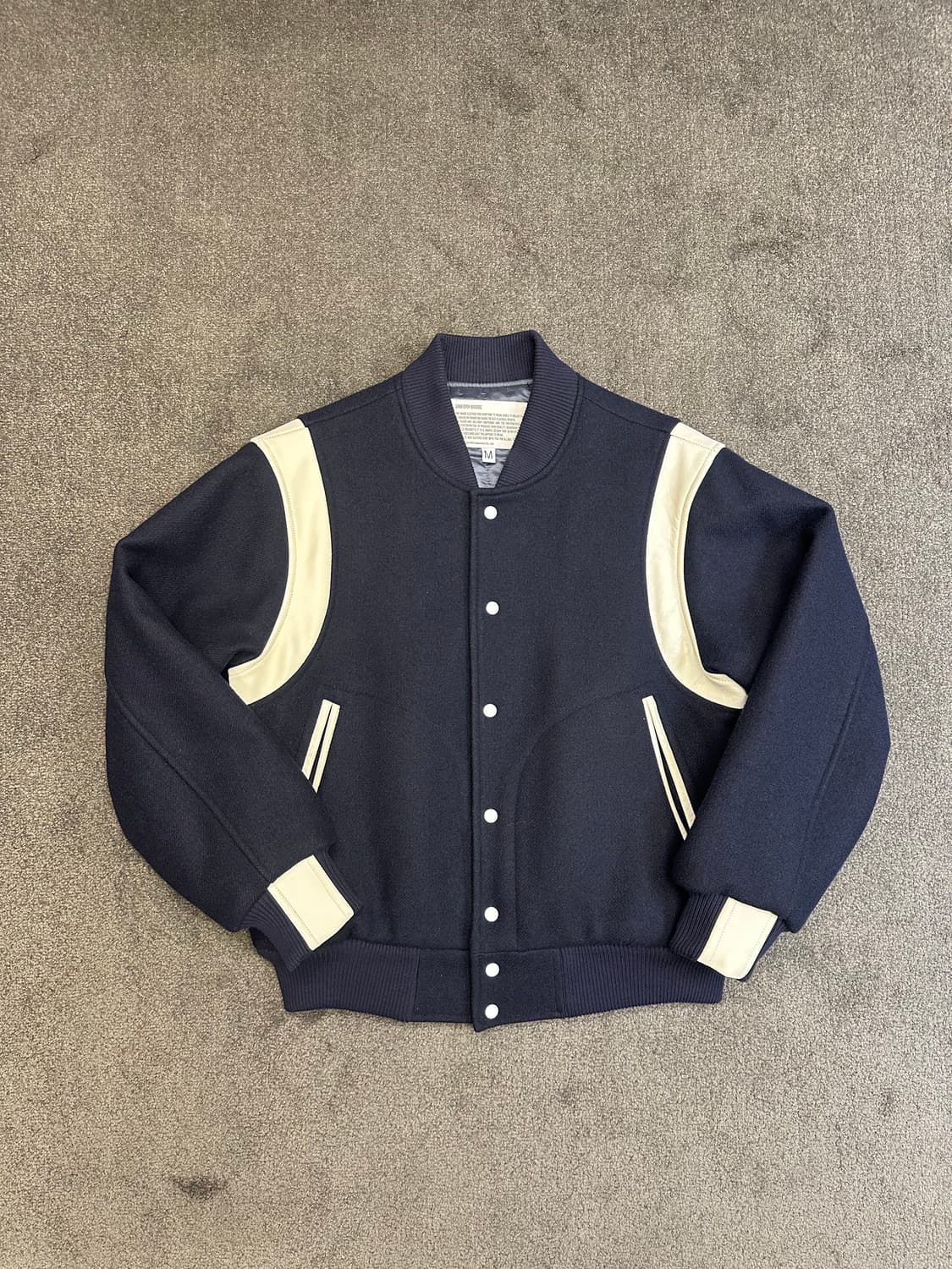 유니폼브릿지 바시티 자켓 네이비 M 상품이미지1