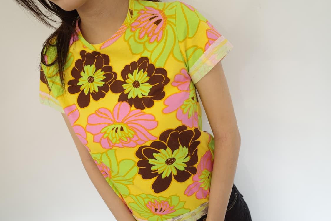Comme des Garcons Yellow Flower T-Shirt 상품이미지3