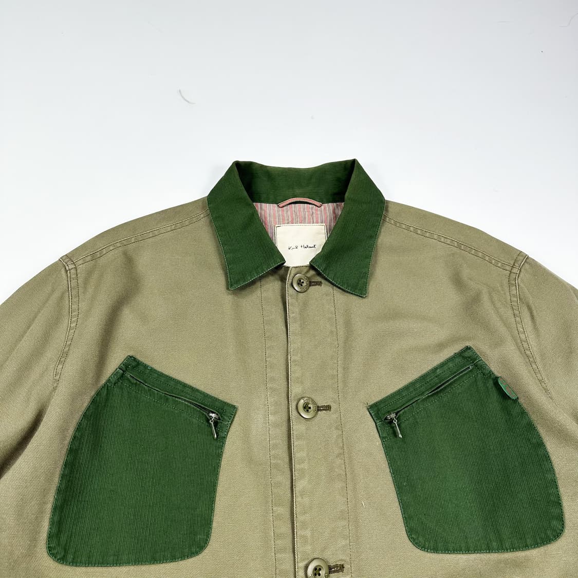 VTG 빈티지 재팬 패치워크 카키 초어자켓 (XL) 상품이미지1