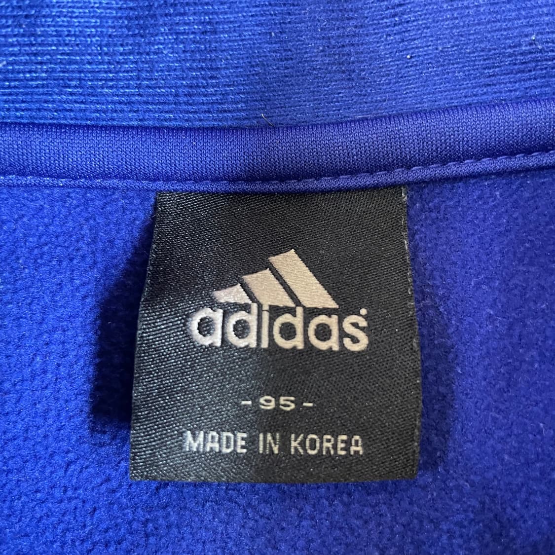 아디다스 네이비 형광삼선 기모 져지 트랙탑 95 상품이미지4