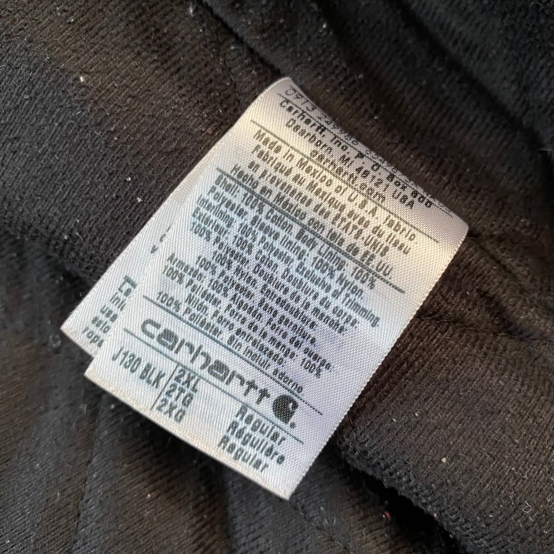 🌊Carhartt J130 Duck active BLK 2XL 상품이미지9
