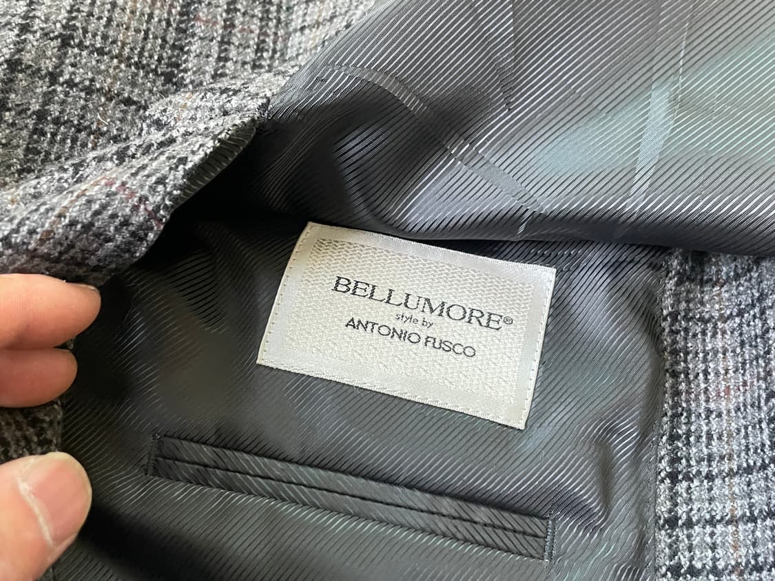 안토니오 푸스코 테일러드 캐시미어 체크 블레이저  상품이미지7