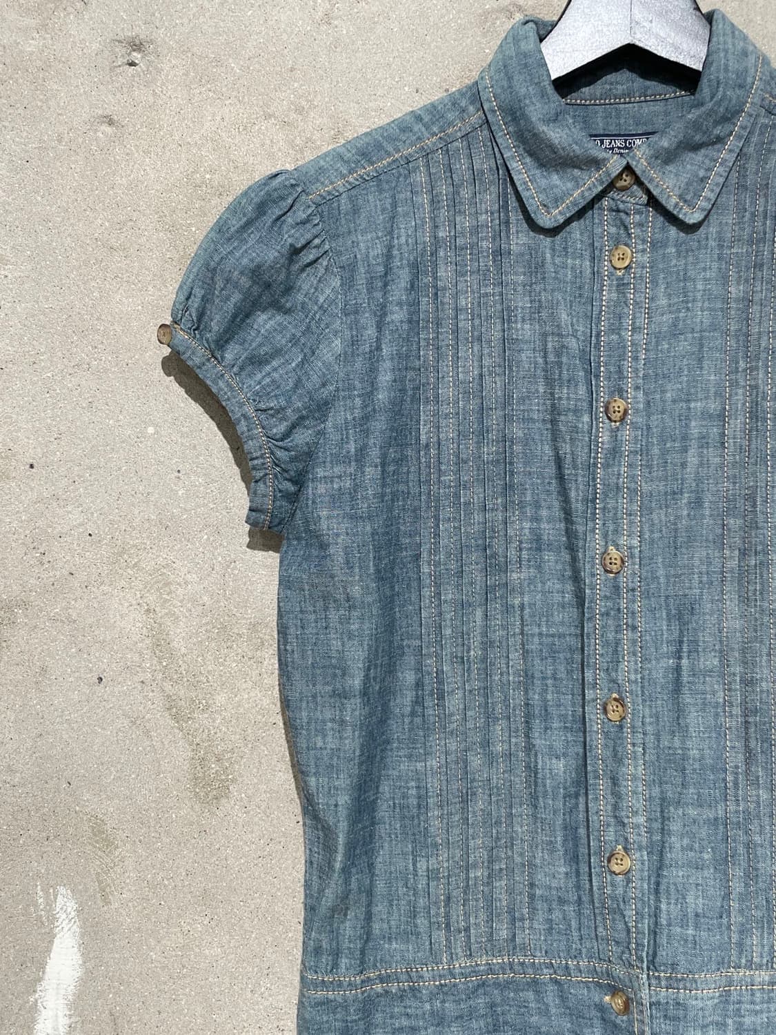 폴로 진스 연청 버튼 데님 오버롤 상품이미지2