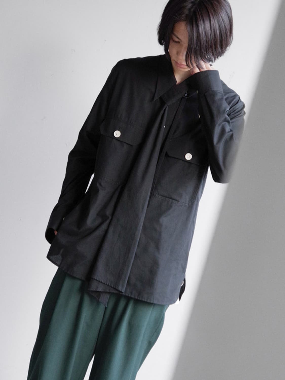 1) bed j.w. ford 스카프 타이 셔츠 상품이미지6