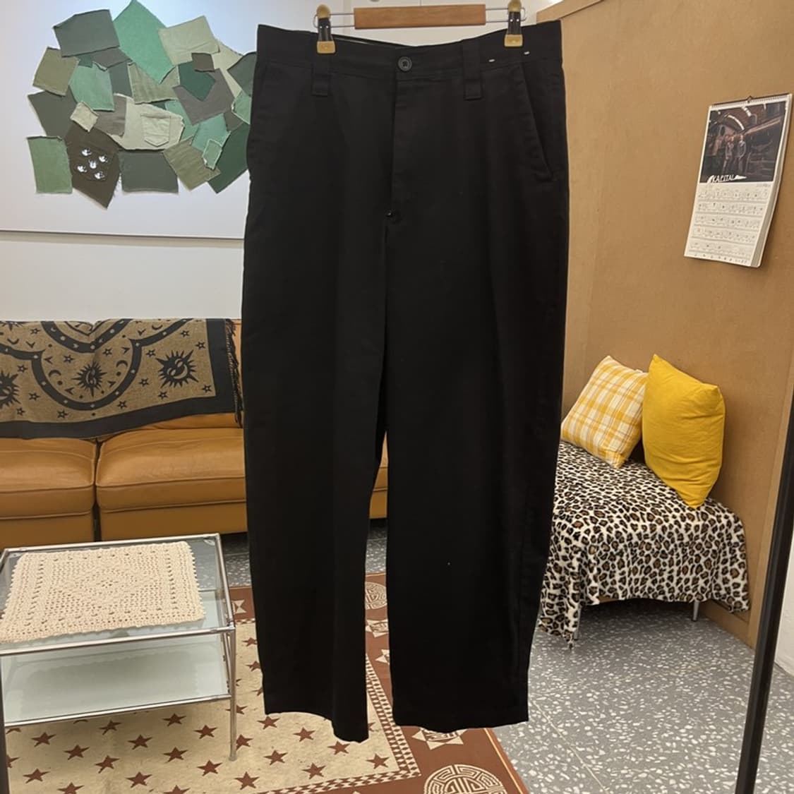 유니클로 빈티지 모던캐주얼 스트릿 와이드 팬츠 76 C09965 상품이미지3