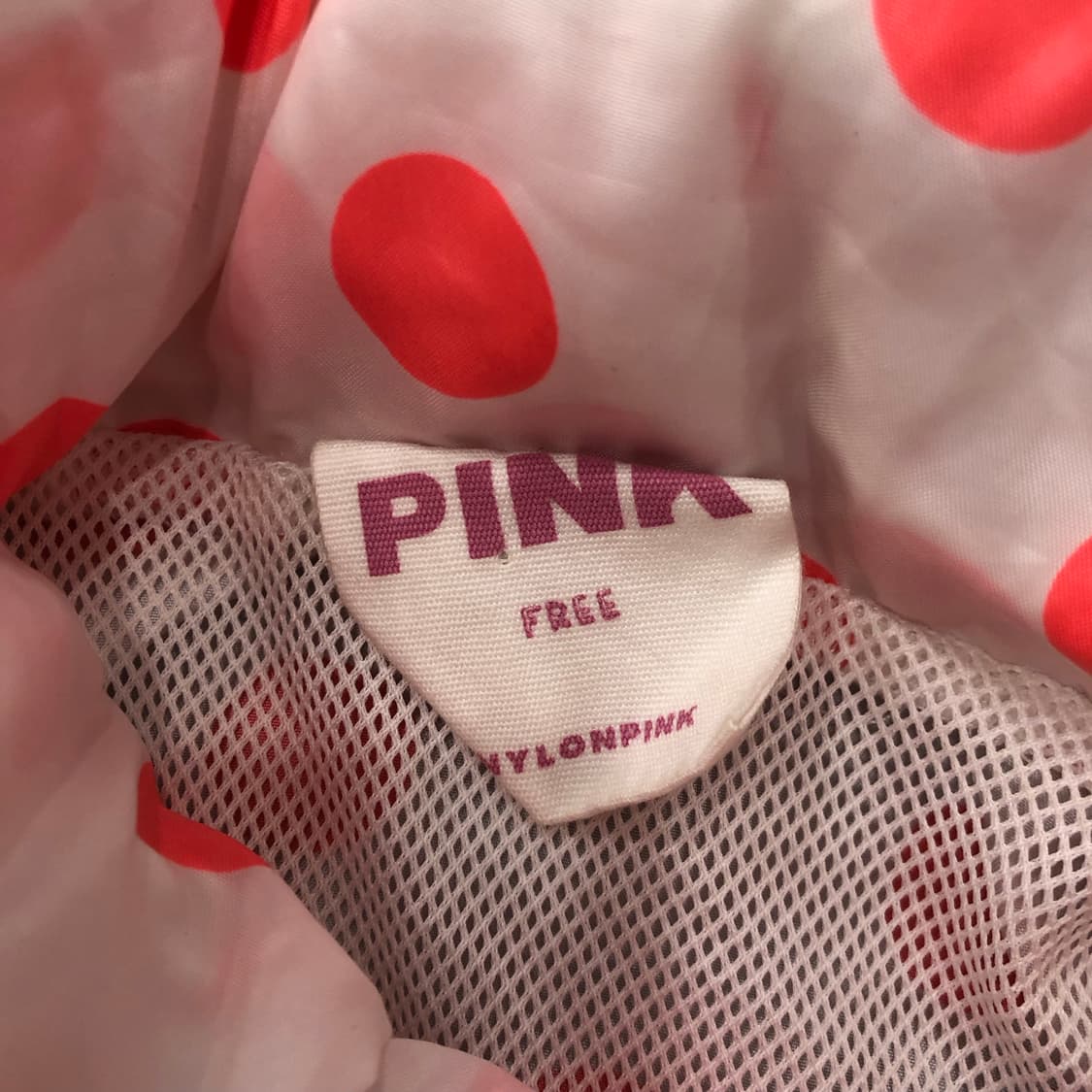 핑크 PINK 폴카닷 도트 땡땡이 바람막이 상품이미지5