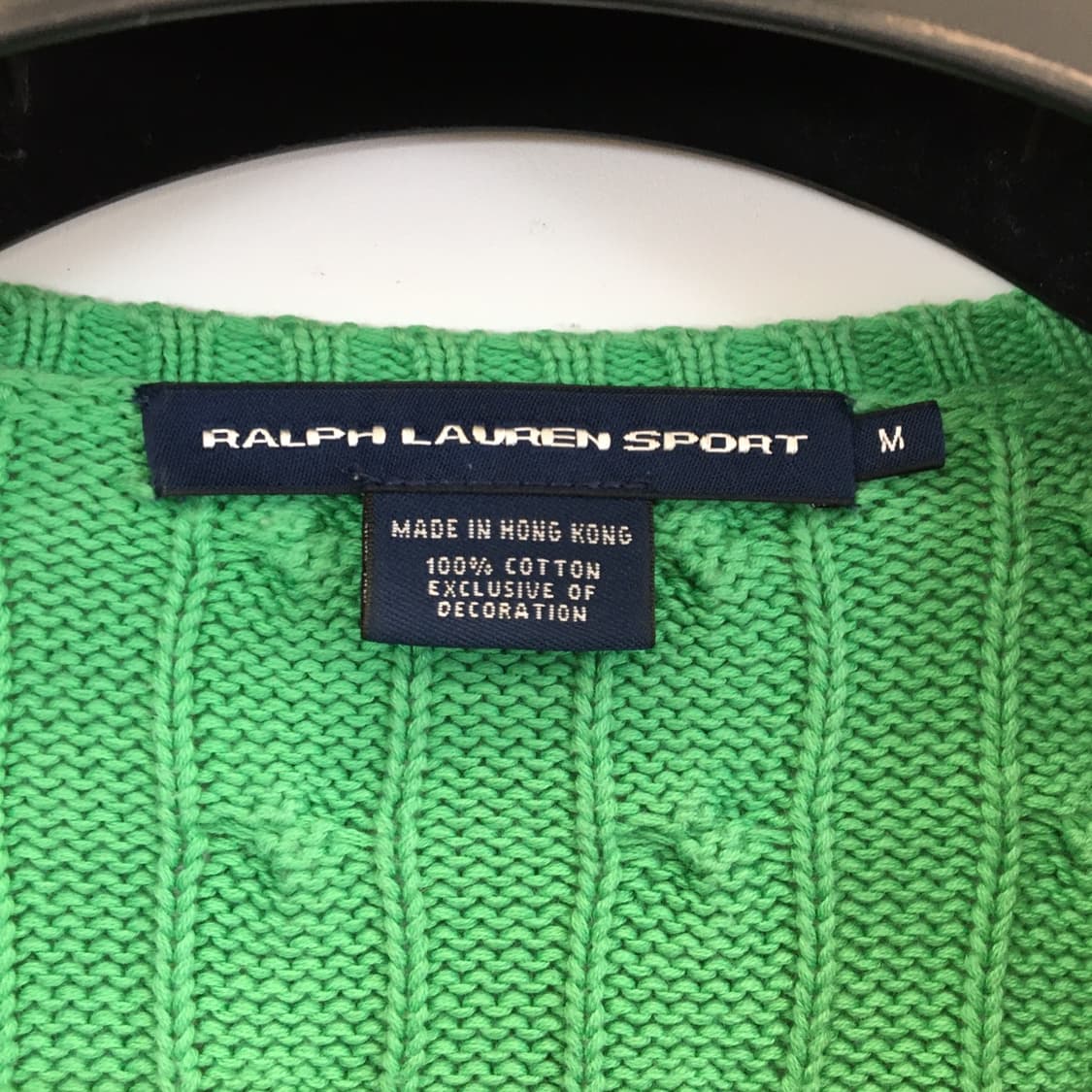 폴로 랄프로렌 그린 케이블니트 M 상품이미지5