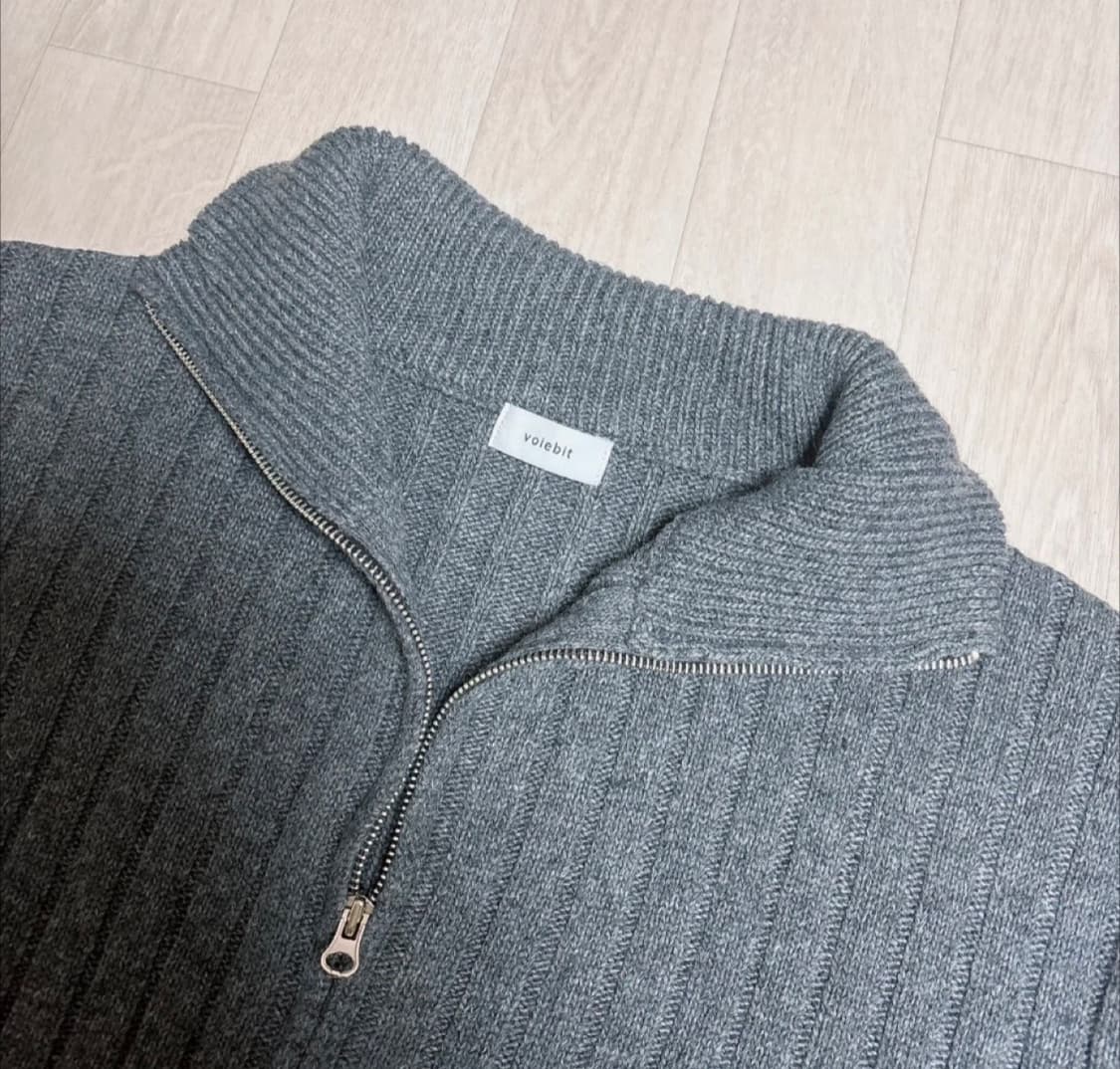 새제품 브아빗 집업가디건 니트 울 가디건 상품이미지2