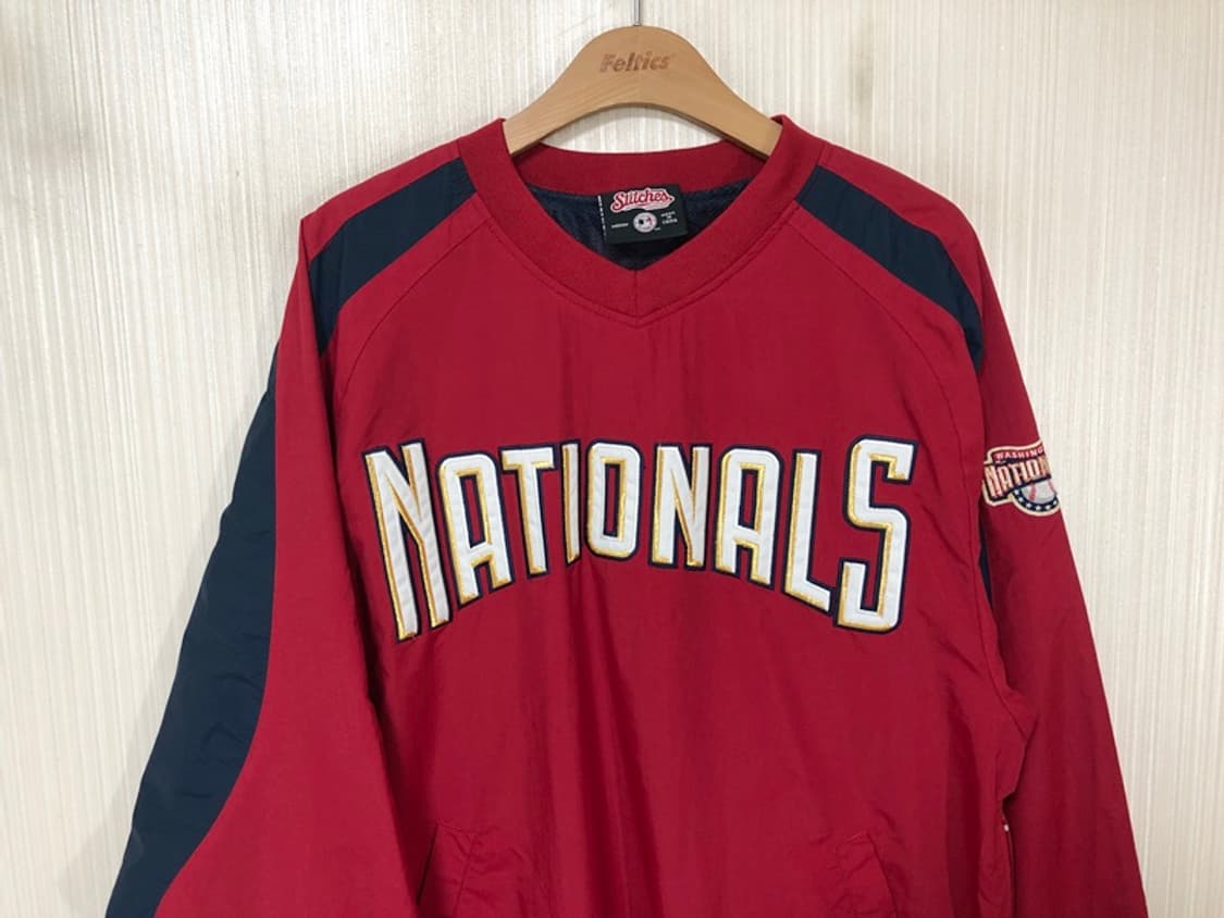 MLB STITCHES 워싱턴내셔널스 웜업풀오버자켓 M(해외) 상품이미지2