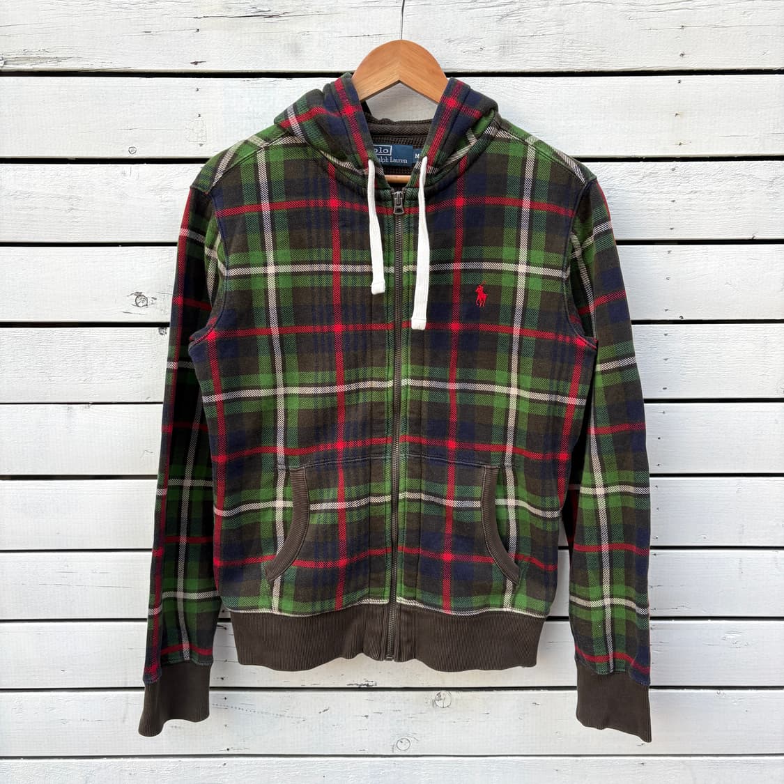 Polo 폴로 체크 후드집업 상품이미지1