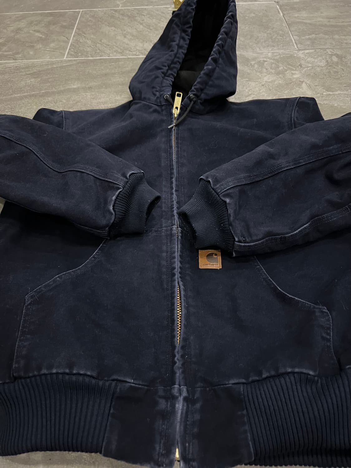 (S) 칼하트 덕 액티브 후드자켓 J130 MDT 미드나잇 상품이미지6