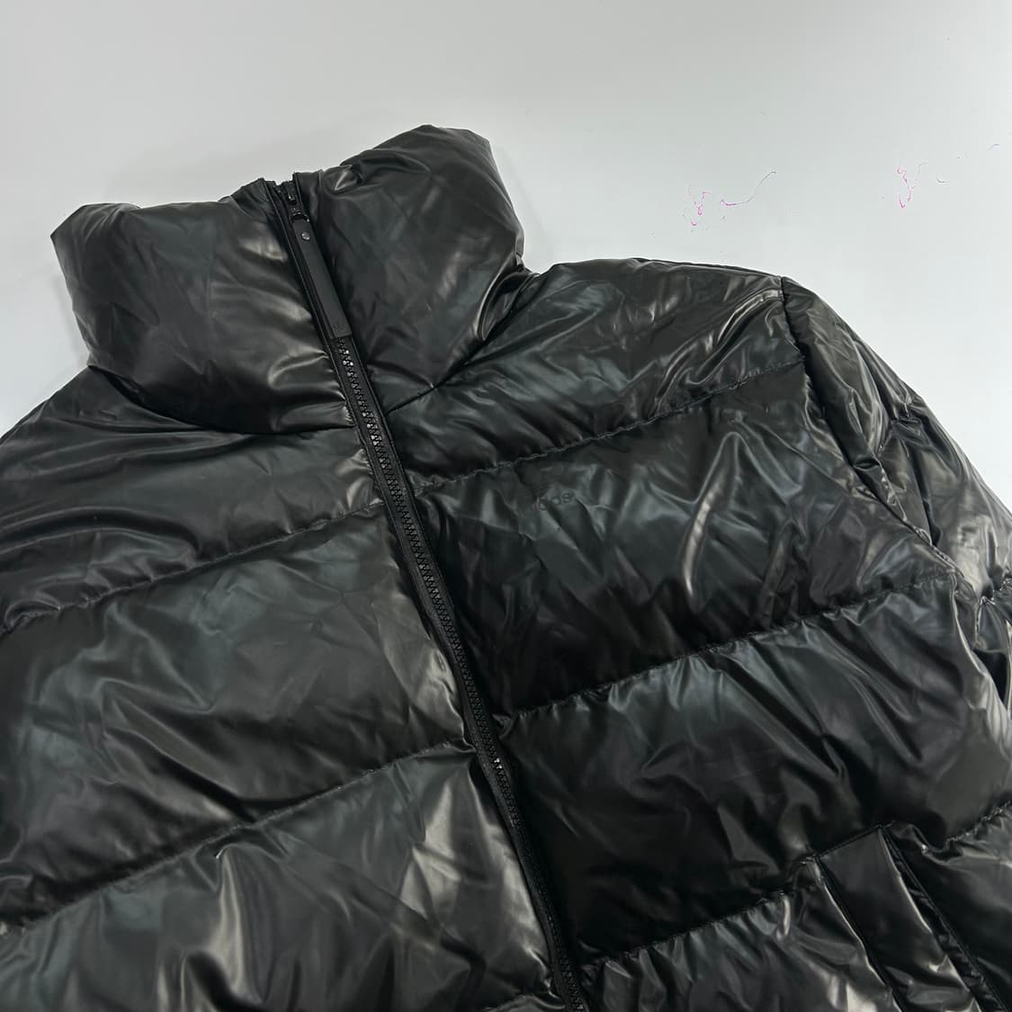 Adidas 아디다스 하이넥 백 파이어버드 블랙 패딩 상품이미지4