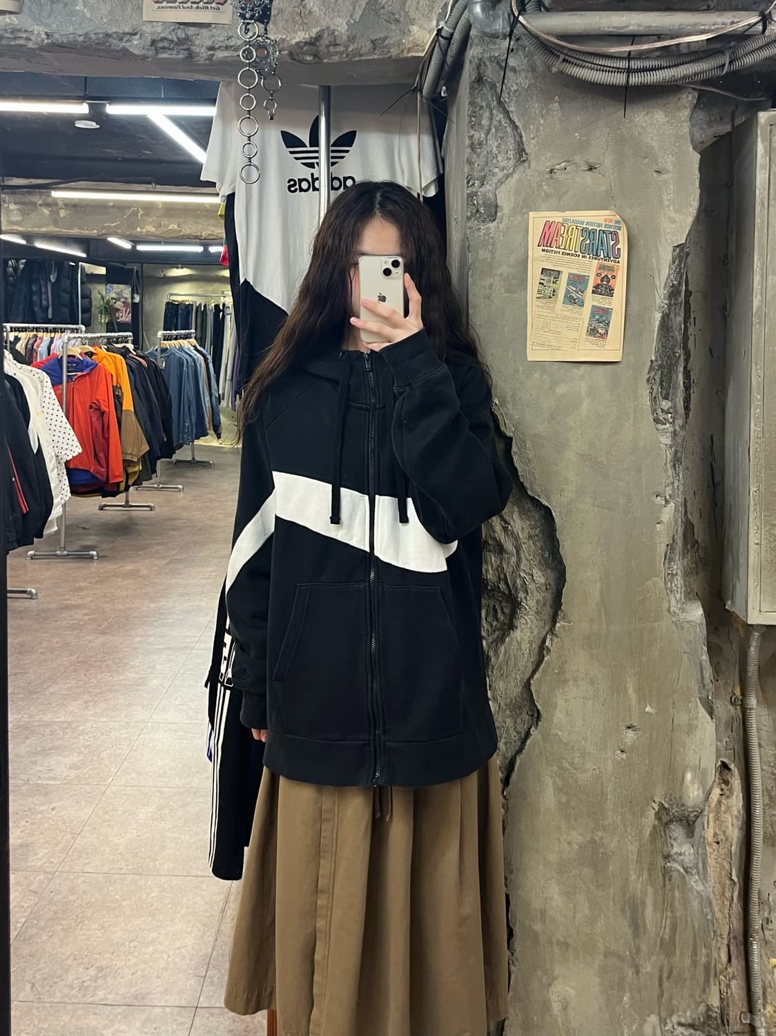 나이키 빅로고 후드집업 블랙 2XL #csz2151 상품이미지2