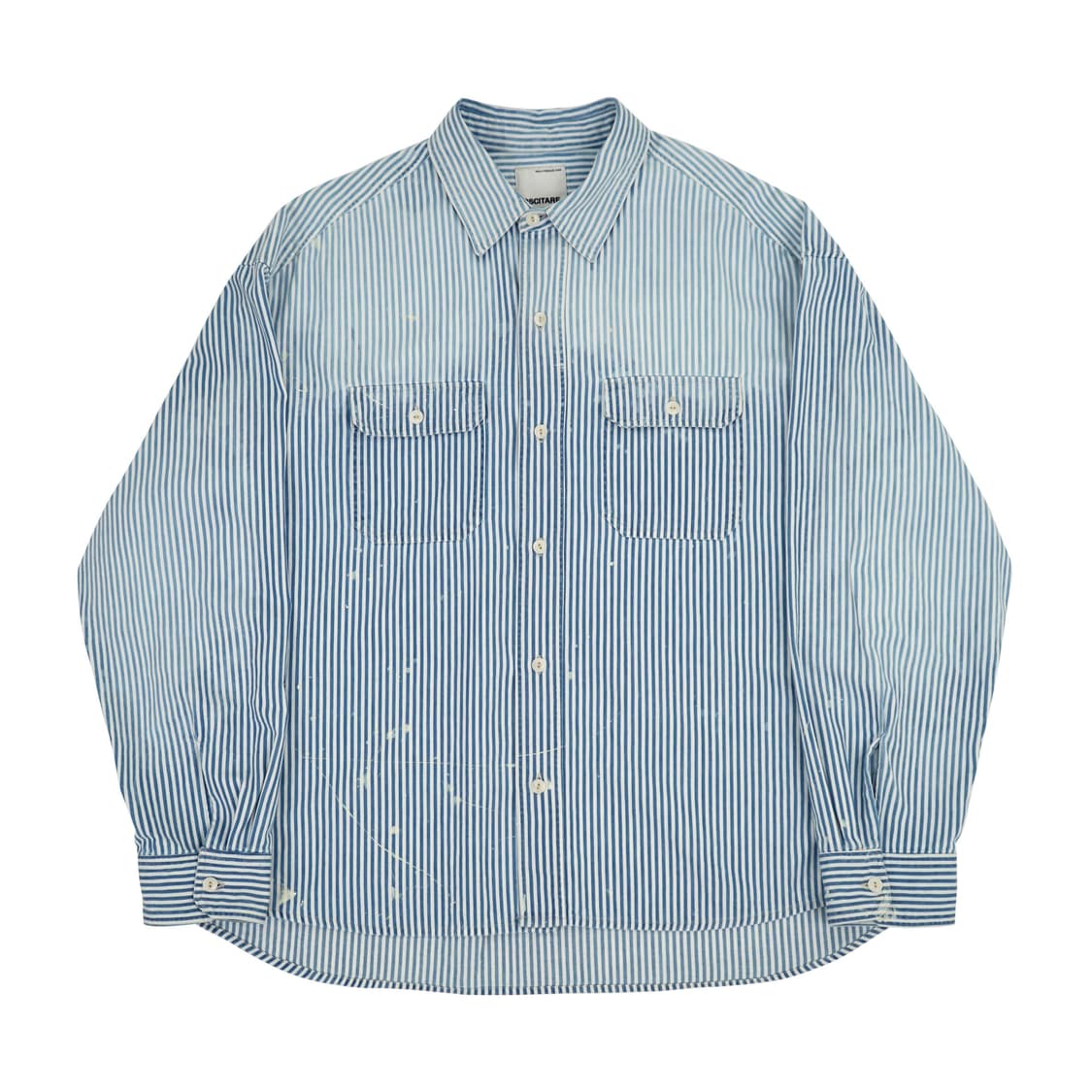 oscitare 빈티지 페이디드 히코리 셔츠 / 라이트 블루 / 1 상품이미지3