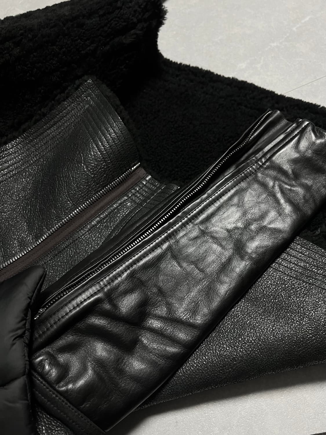 릭오웬스 나스카 시어링 하이넥 무스탕 40 상품이미지9