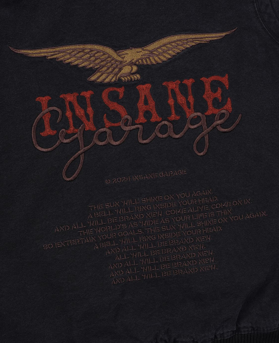 인세인개러지 후드 워크자켓 블랙 상품이미지5