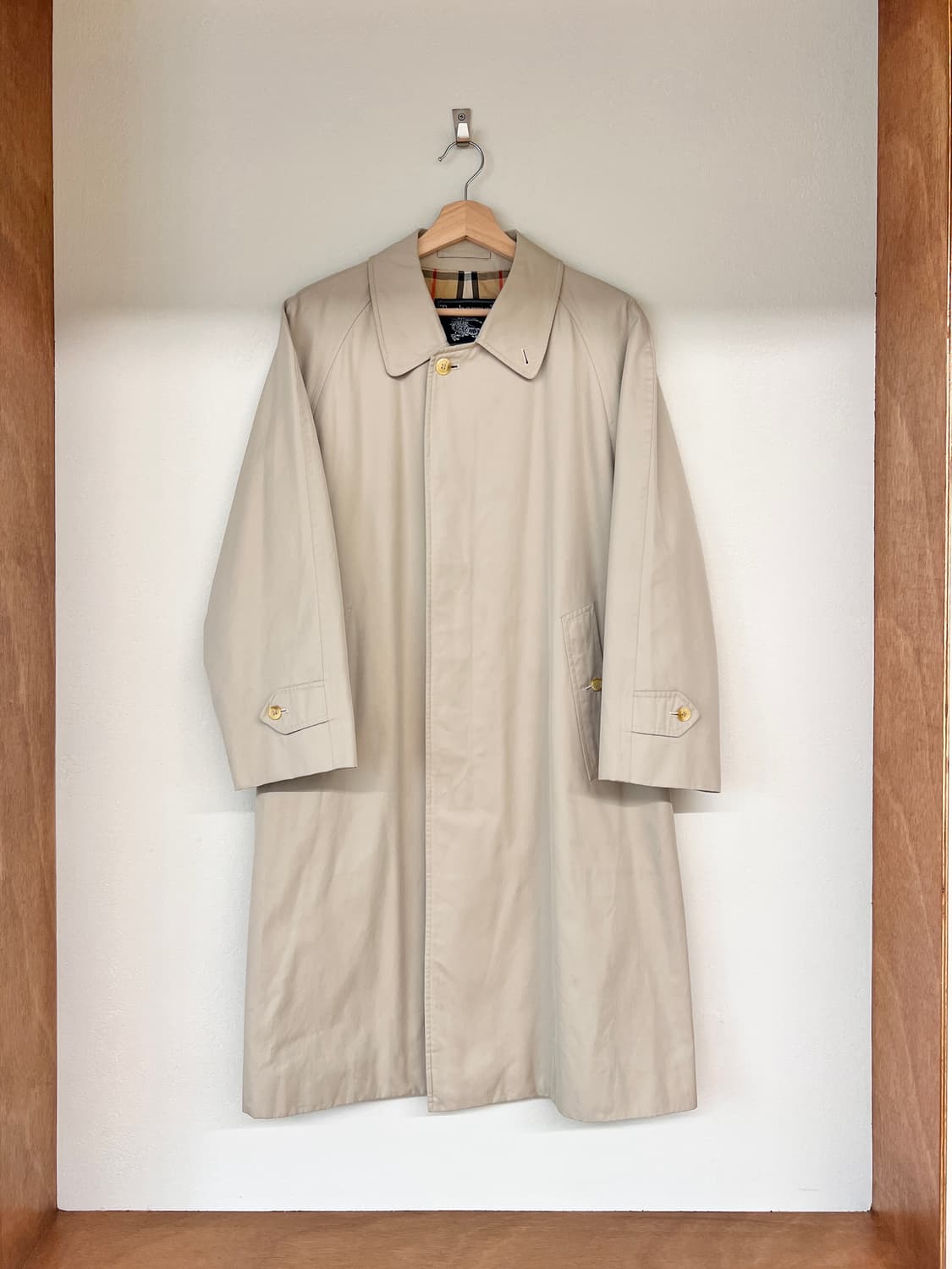 빈티지 버버리 코튼 싱글 트렌치 코트 상품이미지1
