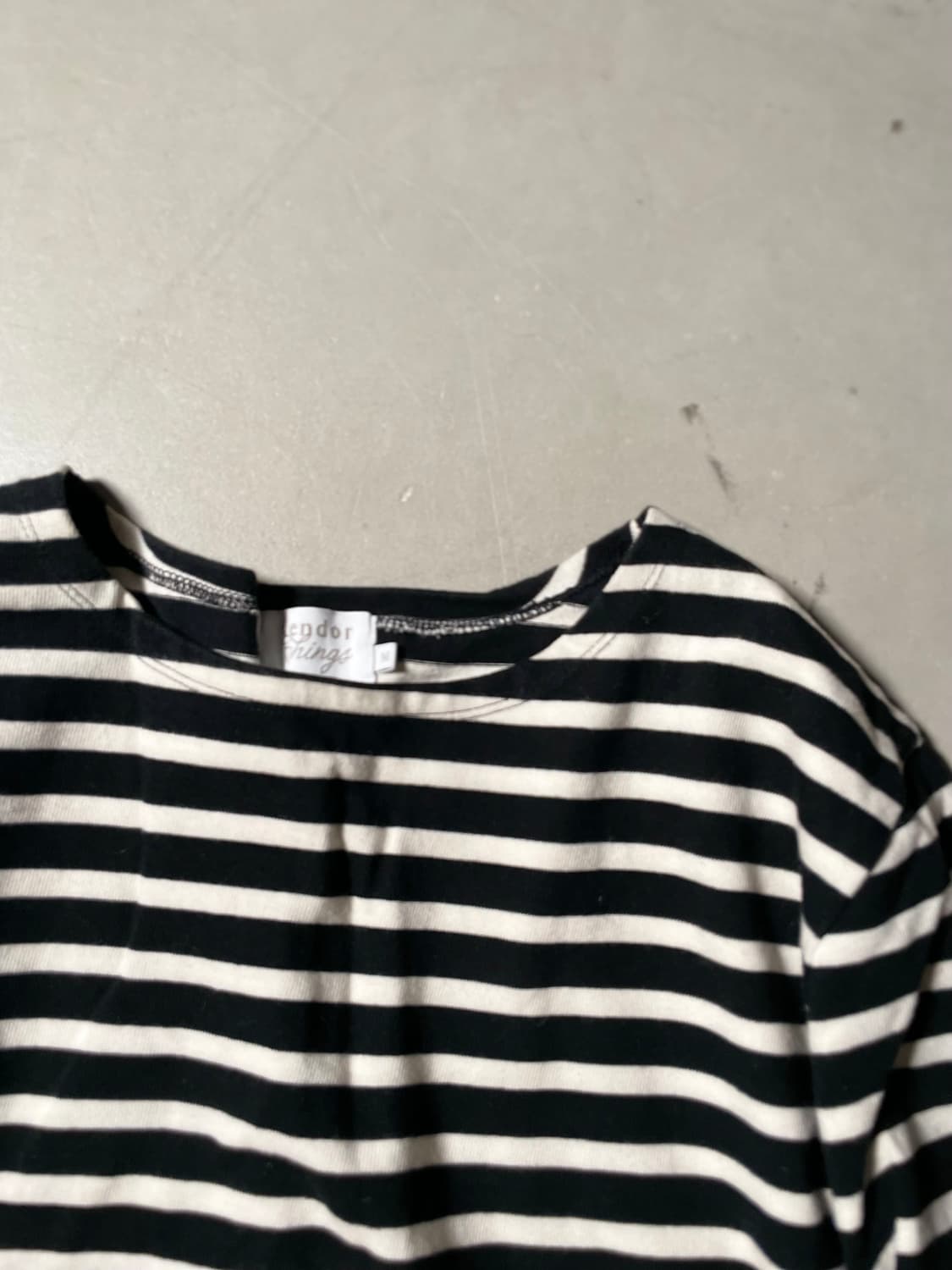밴더 딩 Stripe 3/4 Sleeve Top 상품이미지3