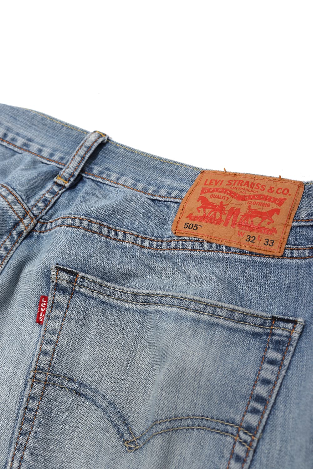 LEVIS 505 중청 레귤러핏 데님 팬츠 size 32 상품이미지7