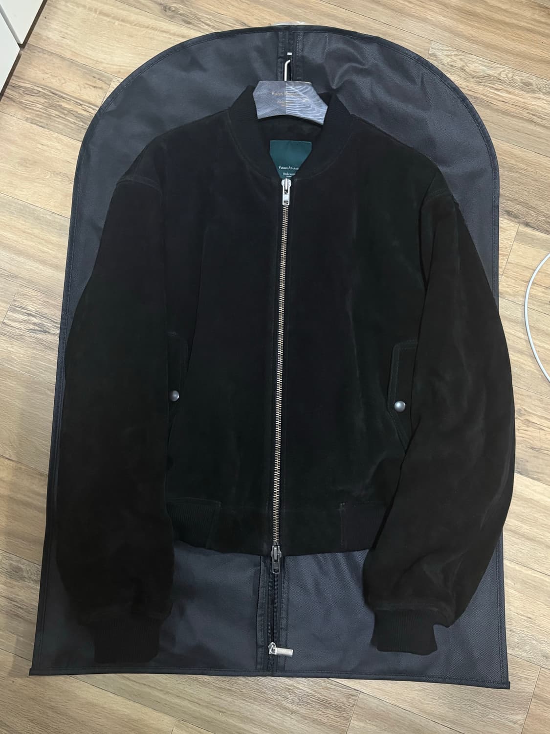 [1] 언더마이카 불꽃 자켓 (파이어웍스 자켓) 블랙 스웨이드 팝니다 상품이미지4