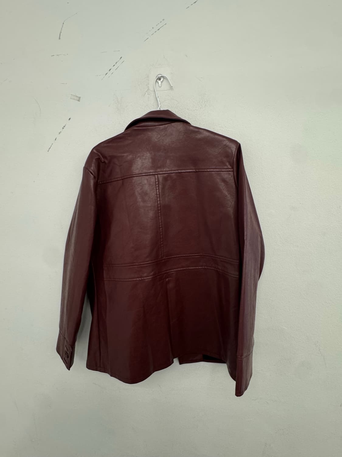 배드블러드 레드 레더 자켓 상품이미지2