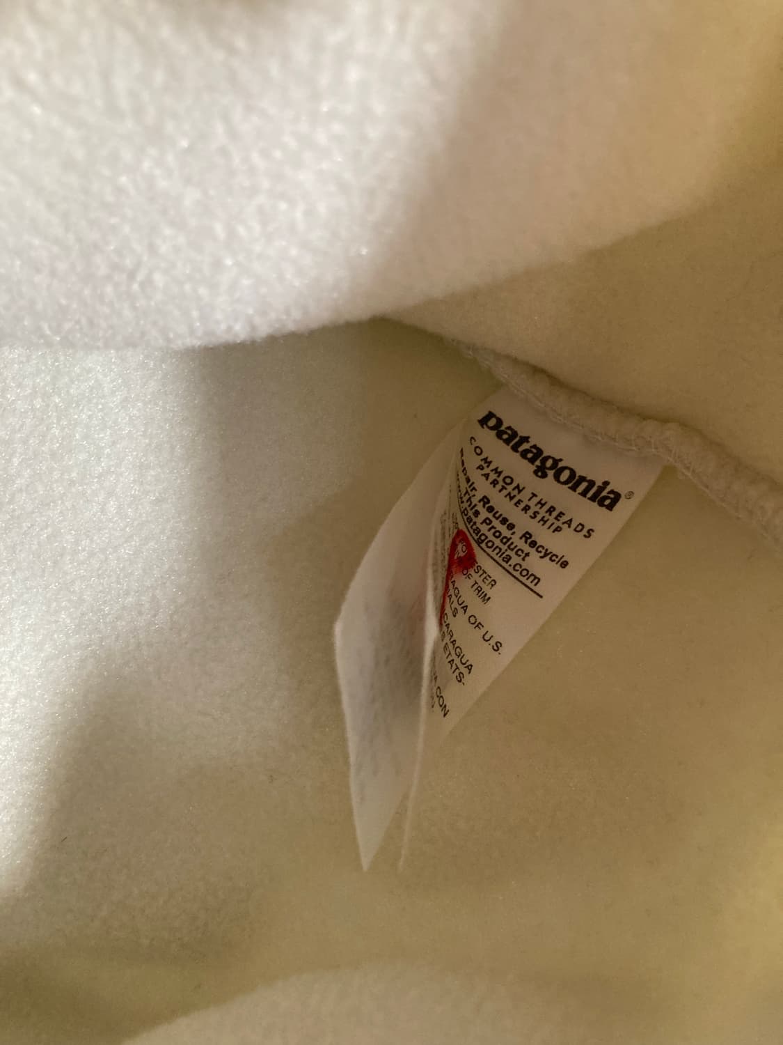 파타고니아 신칠라 풀오버 베이지/화이트 (S) 새상품급 상품이미지5