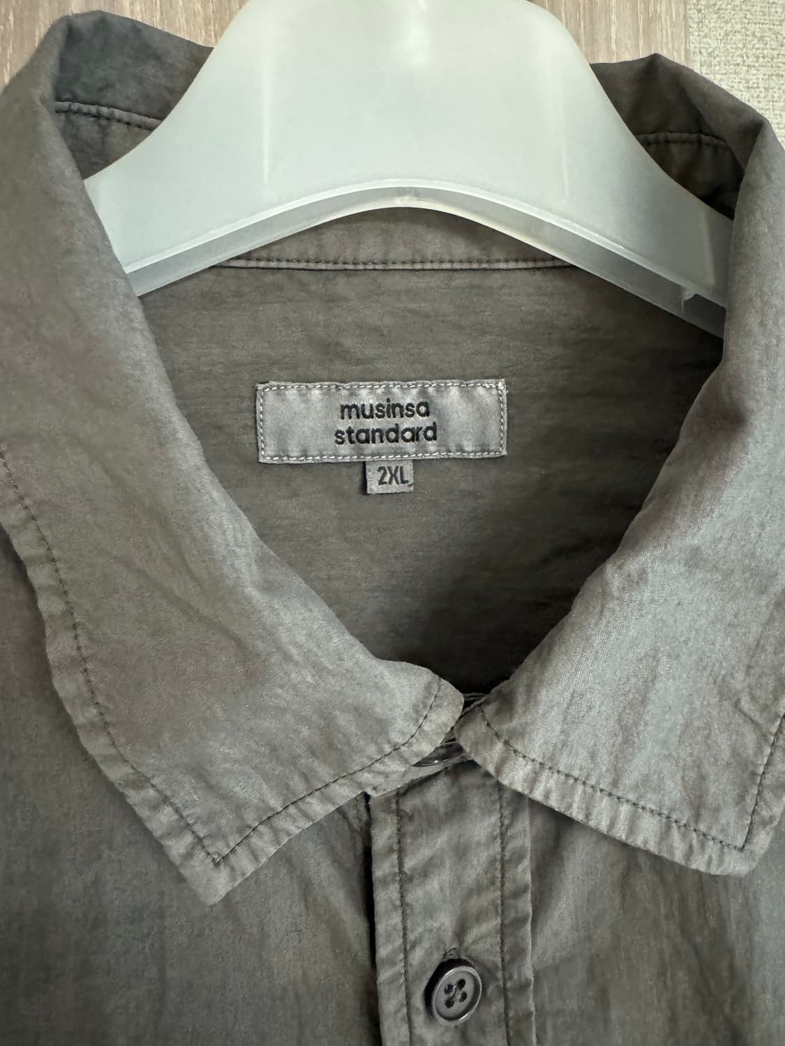 [MUSINSA STANDARD]무신사스탠다드 캐주얼 셔츠_차콜(xxl) 상품이미지3