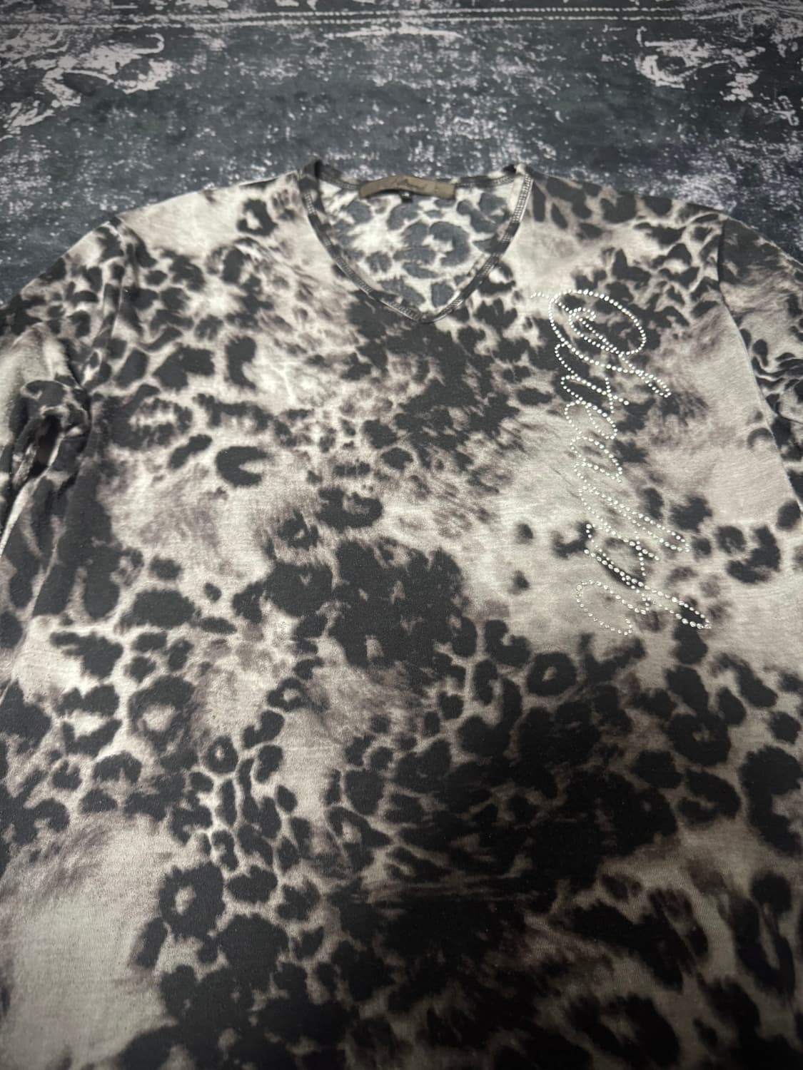 00s Mode Leopard Design Long Sleeve 상품이미지2