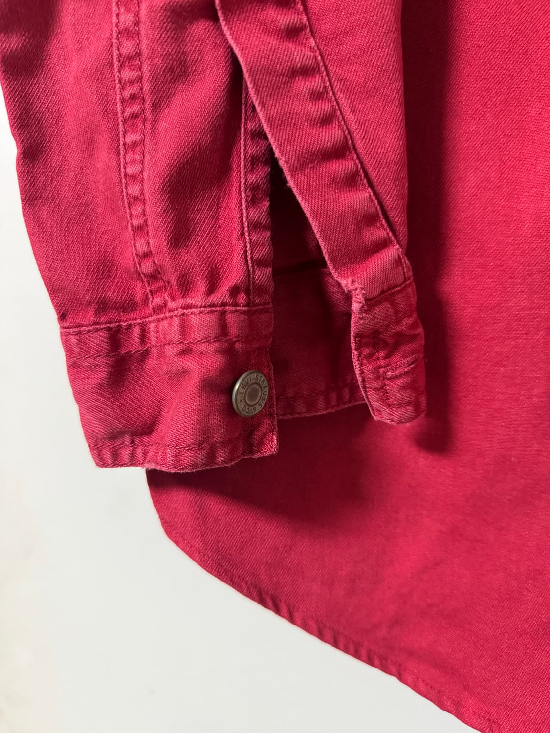 빈티지 리바이스 WPL 423 레드 셔츠 상품이미지4