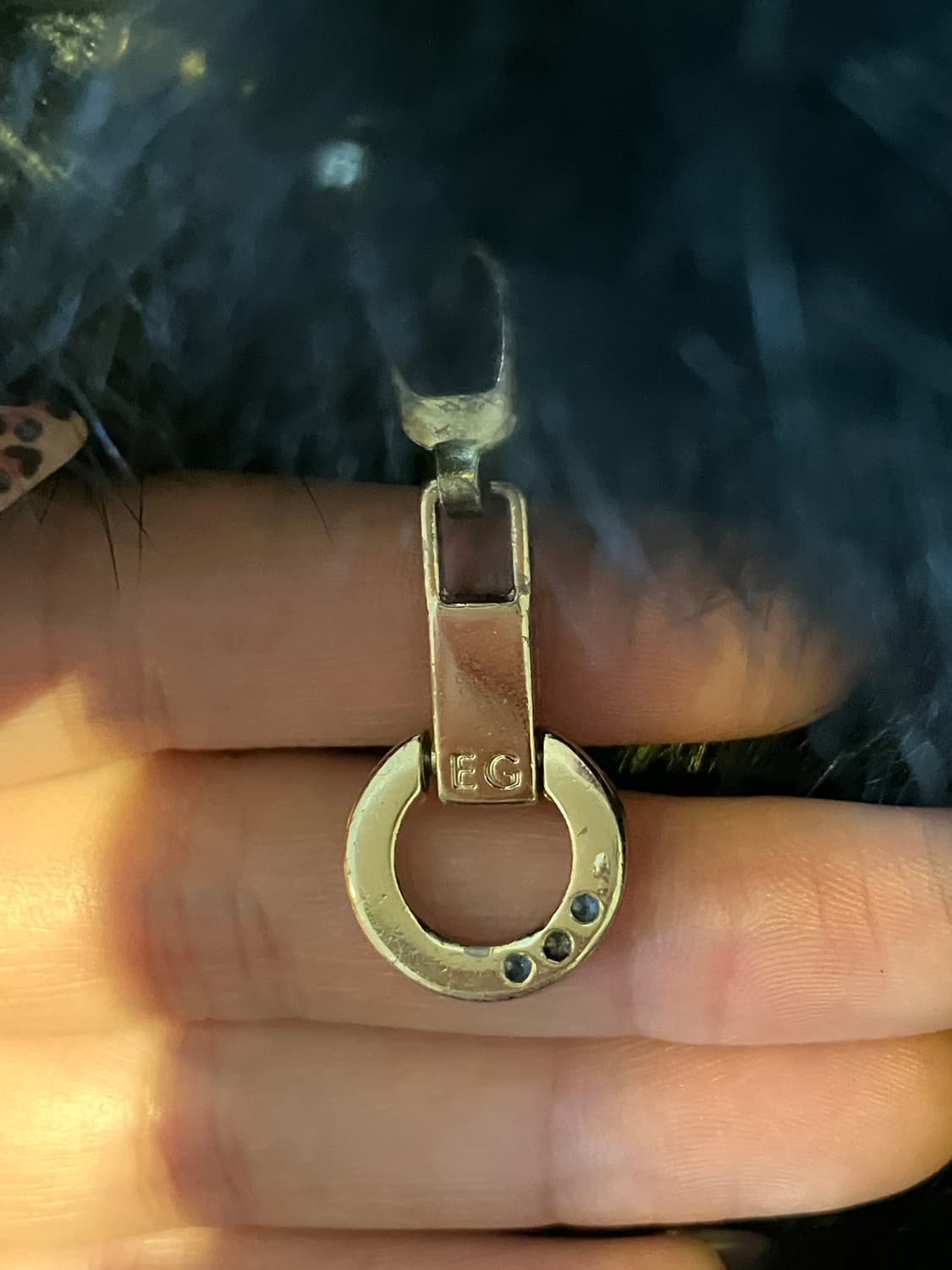 Egoist 블랙 퍼자켓 상품이미지6