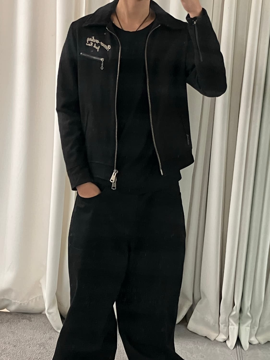 잭 로즈 블랙 투웨이 울자켓 3 상품이미지7