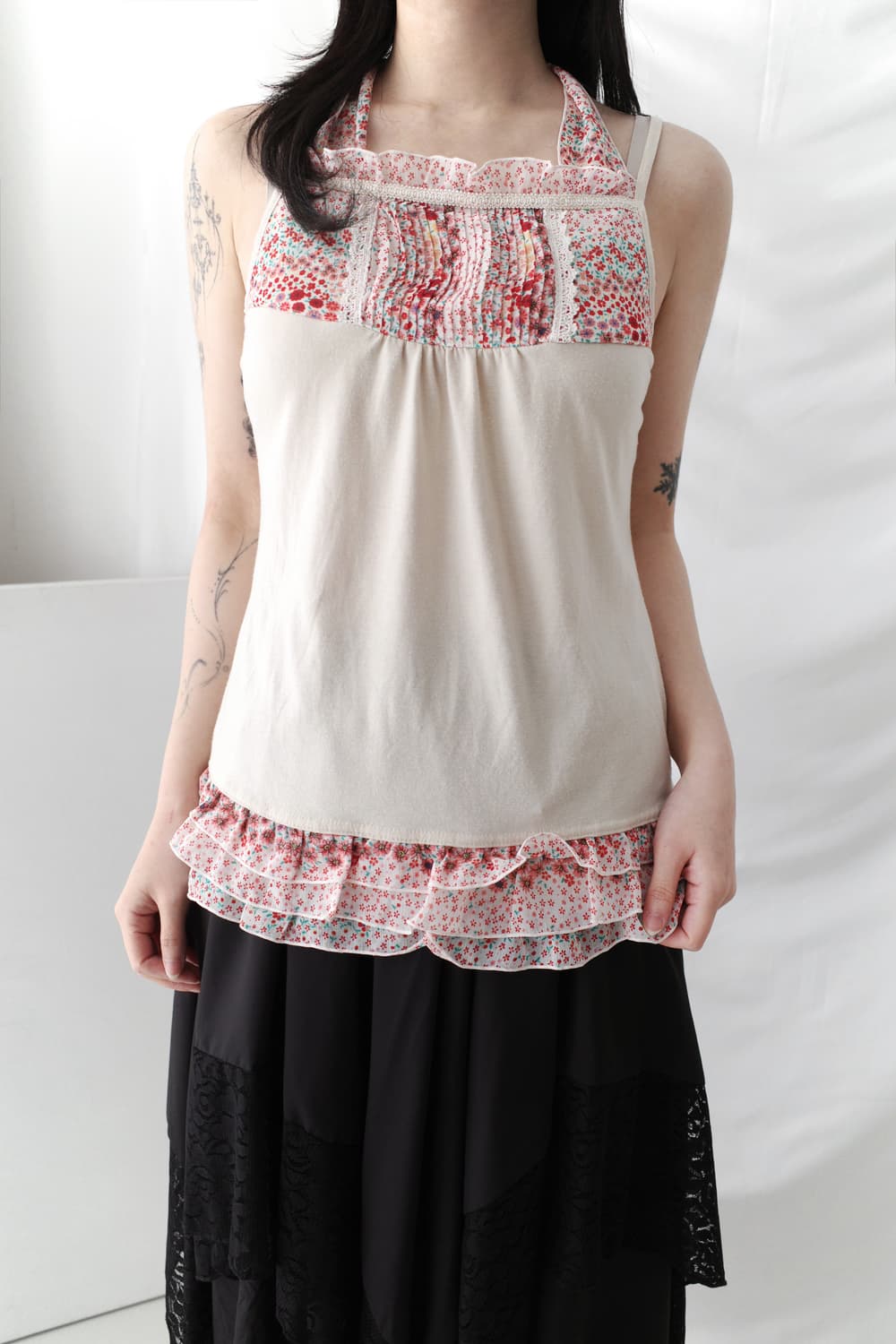 axes femme) flower ribbon sleeveless 상품이미지5
