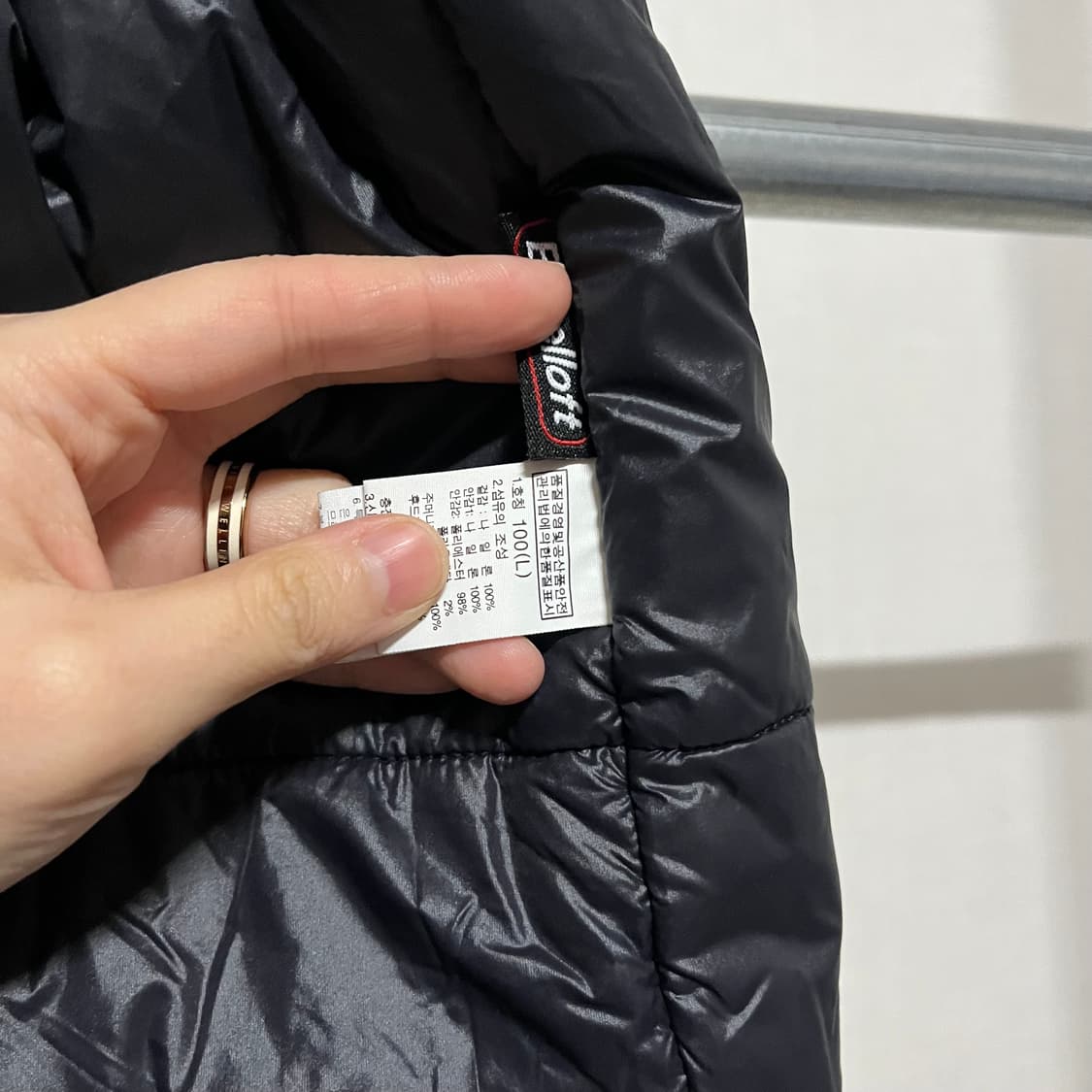 노스페이스 블랙 다운 패딩 100 상품이미지8