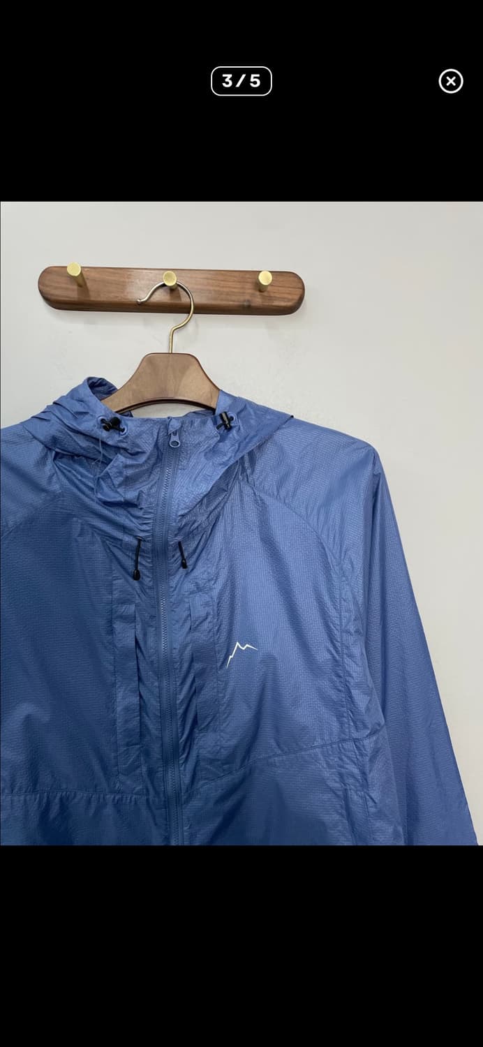 케일 립스탑 나일론 블루 바람막이자켓 A3674 상품이미지3