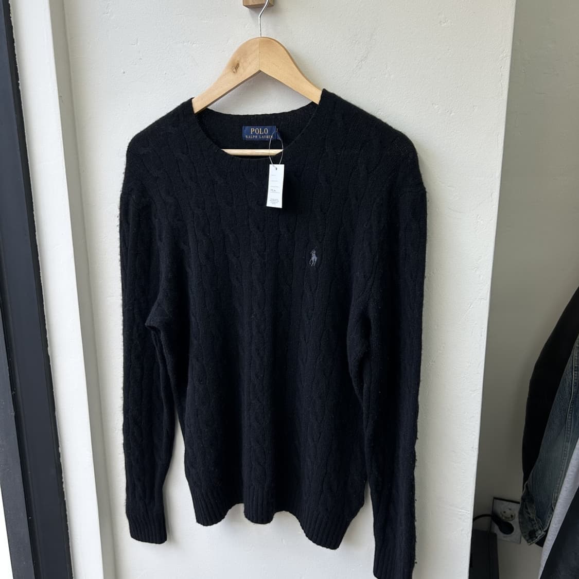 15828 - 폴로 랄프로렌 블랙 케이블 울 니트 (울 90% 캐시미어  상품이미지2
