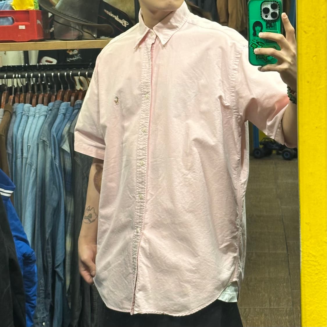 [HI] 폴로 랄프로렌 반팔셔츠 핑크 상품이미지3