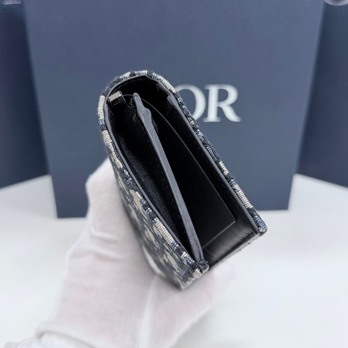 [미사용/선물가능] 26SS 디올 오블리크 자카드 장지갑 베이지 상품이미지6