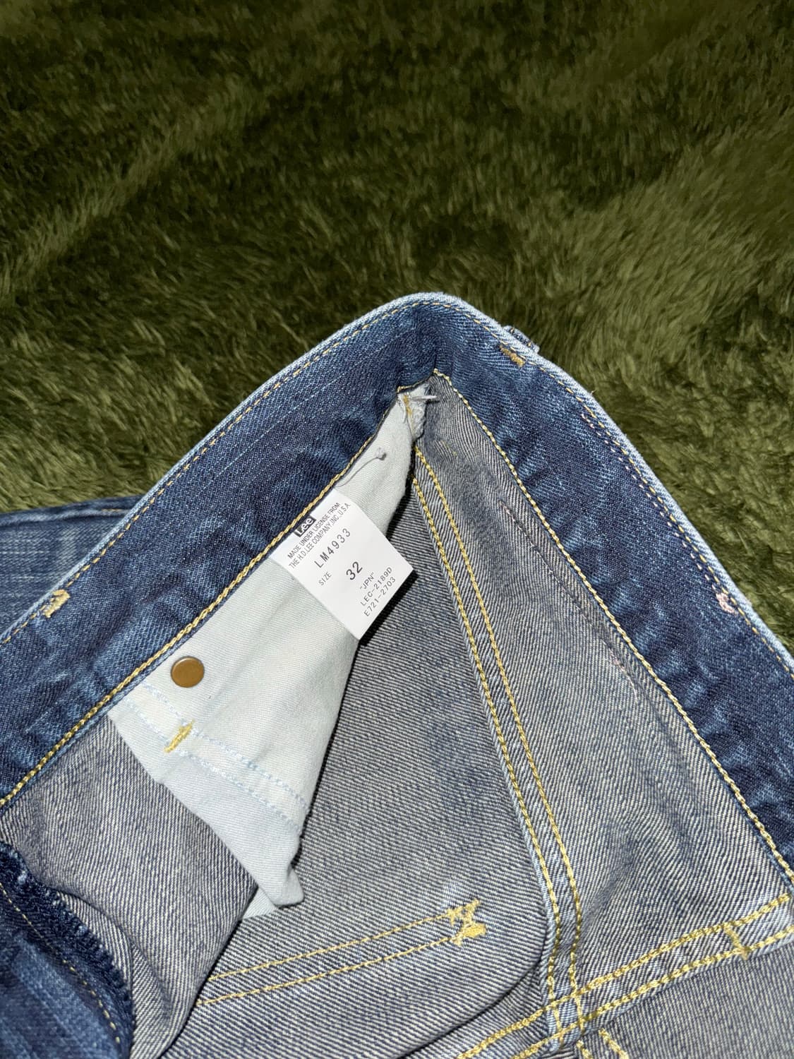 [32] LEE 리 라이더스 MADE IN JAPAN 빈티지 워싱 데님 상품이미지4