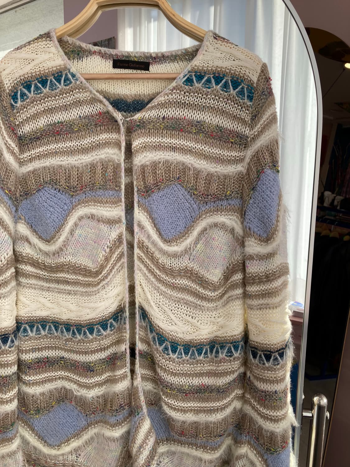 에스닉 아이보리 믹스 니트 가디건 상품이미지2