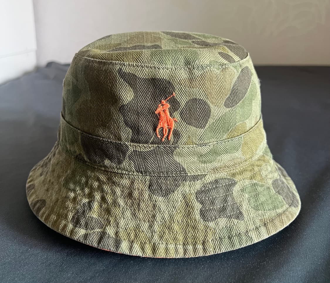 폴로랄프로렌 리버시블 버킷햇(카모/오렌지) 상품이미지1