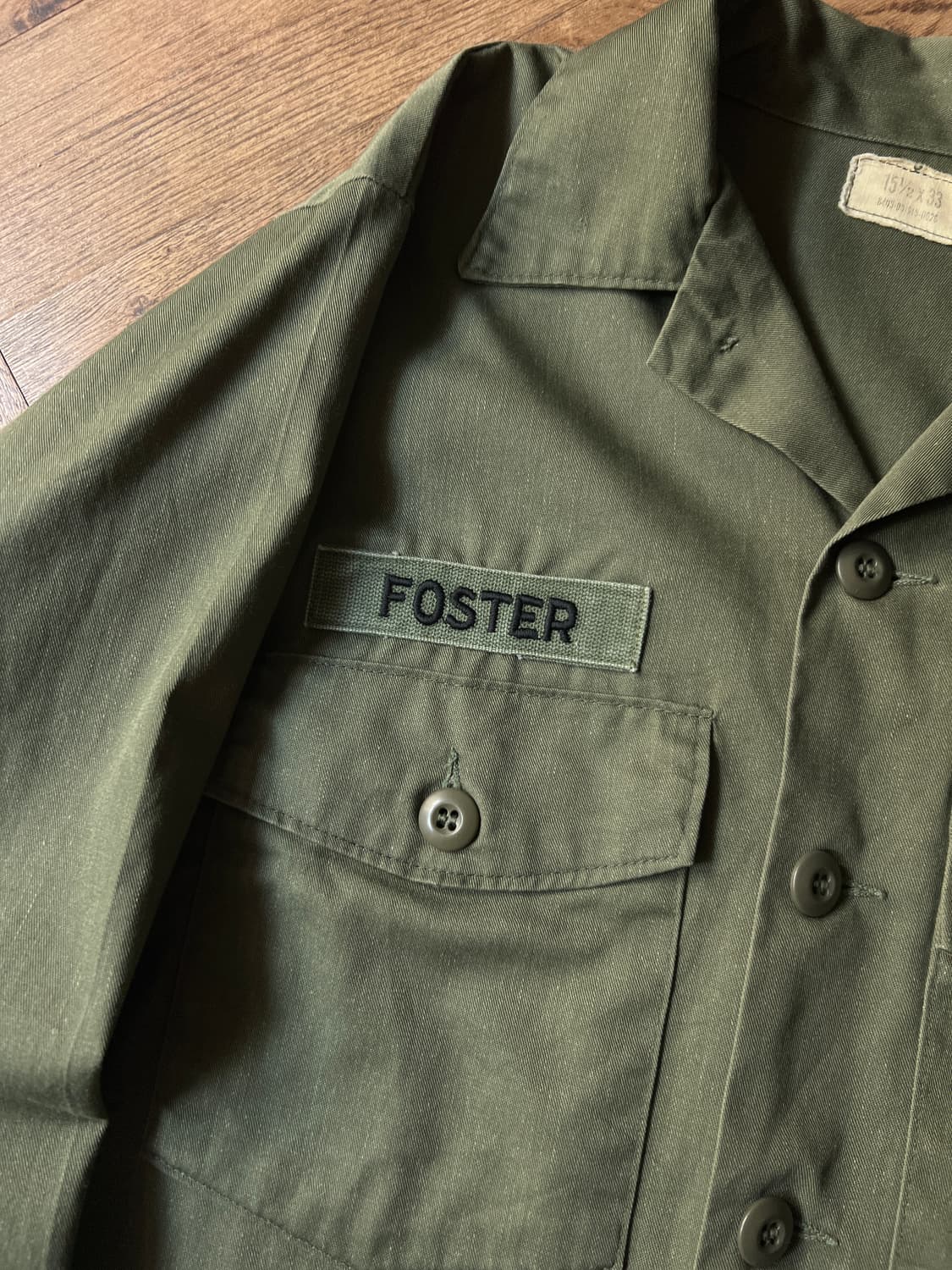 [M]70's 오리지널 U.S ARMY OG-507 셔츠 상품이미지4