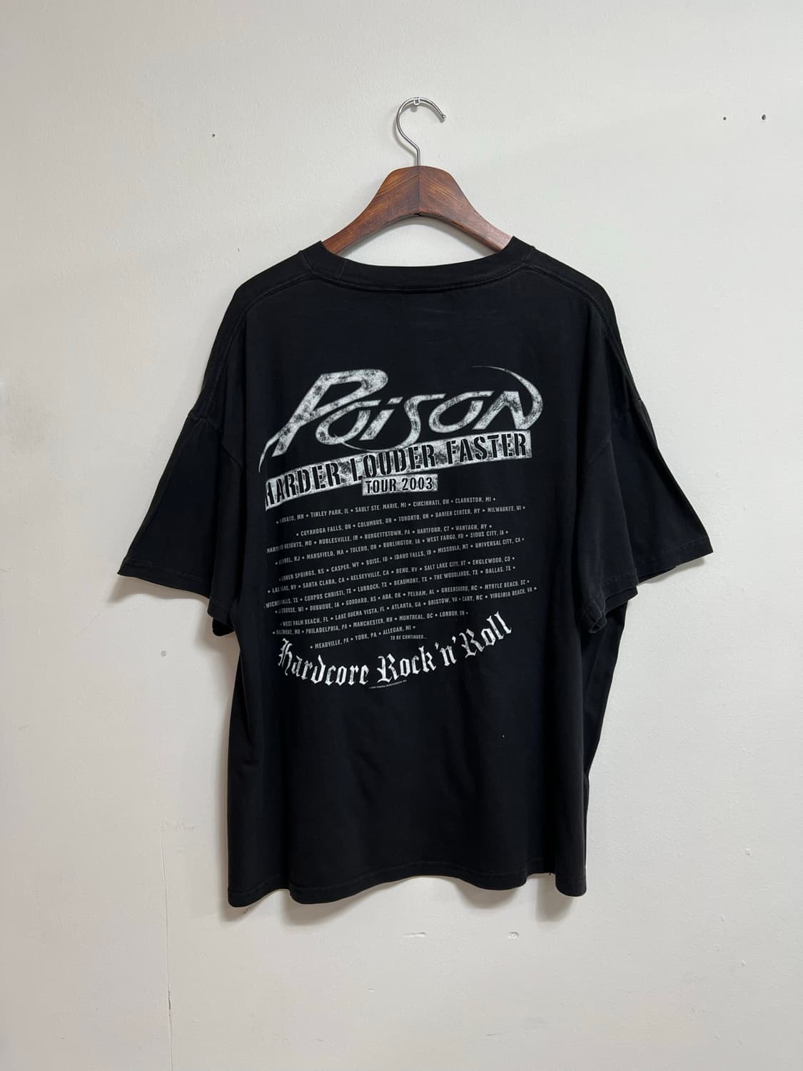 빈티지 Poison 2003 투어 반팔 티셔츠 상품이미지4