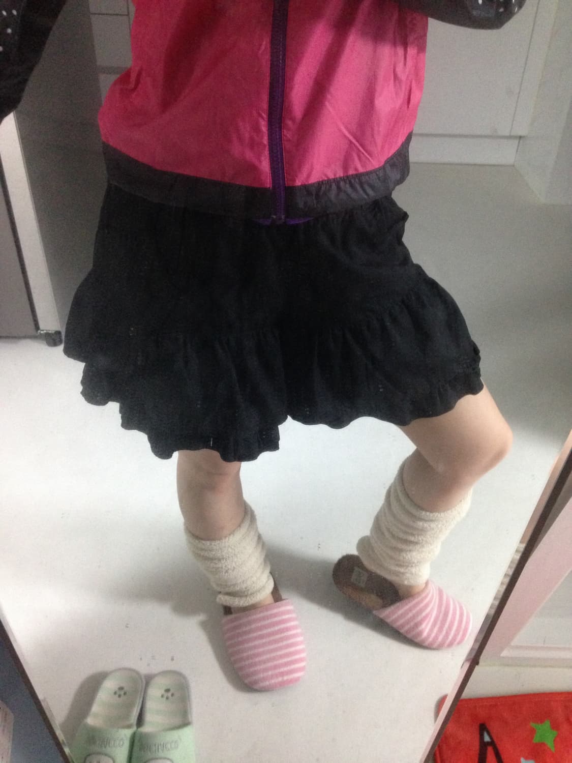 블랙 프릴 팬츠 상품이미지3