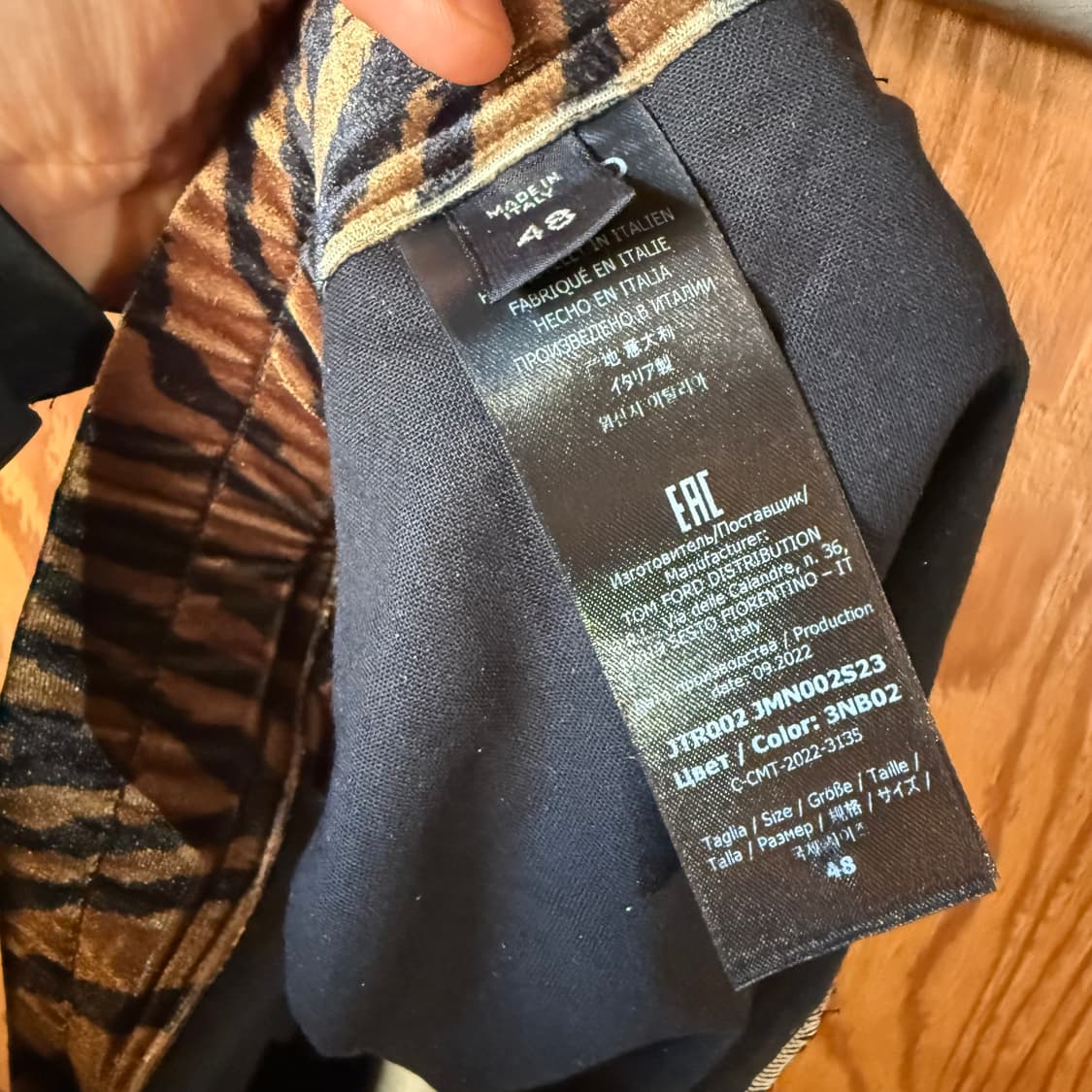 톰포드 애니멀 프린트 반바지 판매 합니다(새상품) 상품이미지6