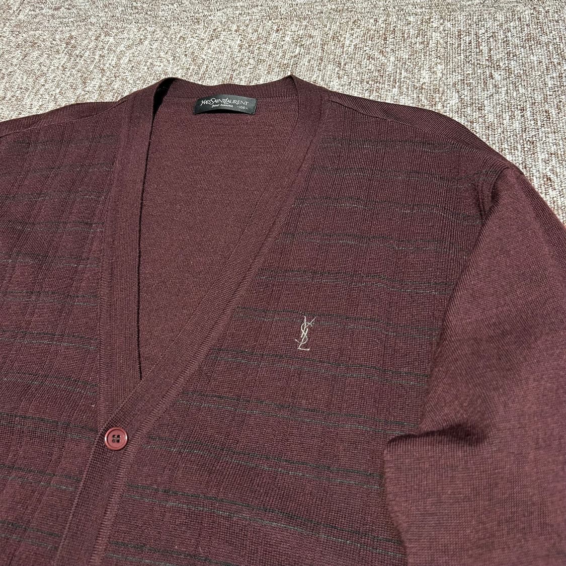 XL) YSL 입생로랑 입생로랑 니트 가디건 상품이미지3