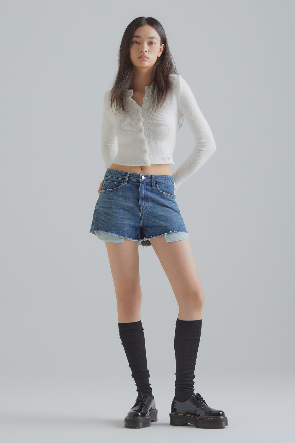 프랜틱서비스 디스트로이드 데님 쇼츠 상품이미지2