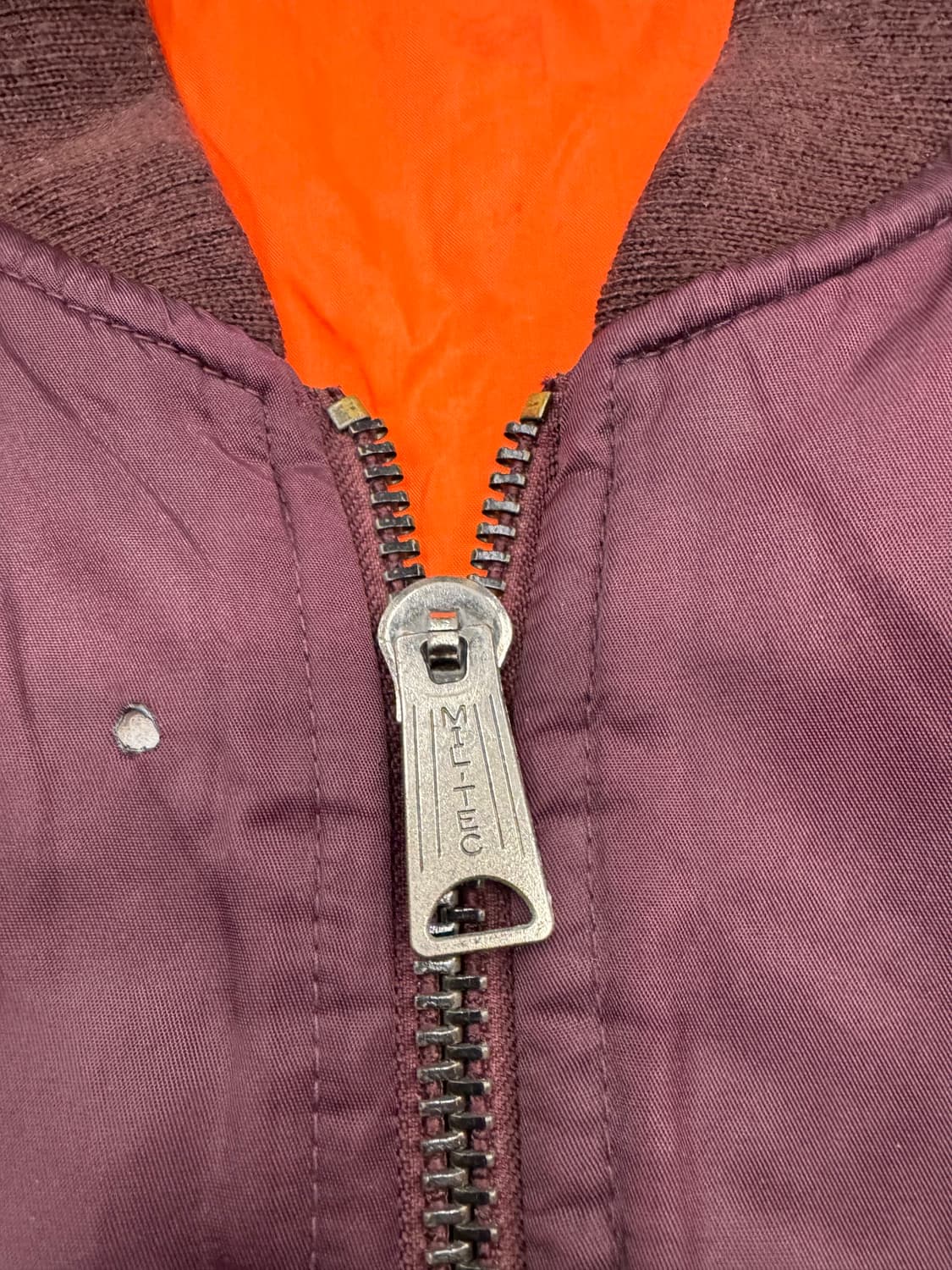 L)MIL-TEC 빈티지 버건디 MA-1 항공점퍼 상품이미지7